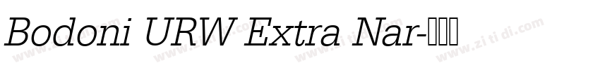 Bodoni URW Extra Nar字体转换